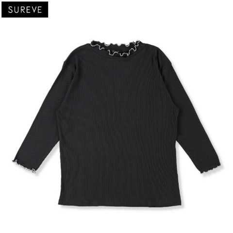 レディース　7分袖リブプルオーバー（SUREVE）