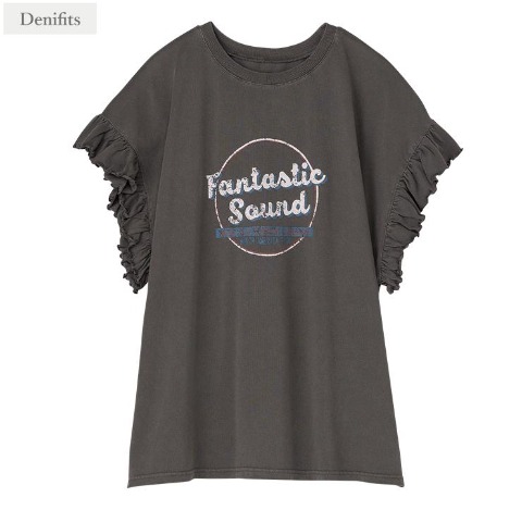 レディース　ピグメントロゴTシャツ（Denifits）