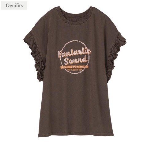 レディース　ピグメントロゴTシャツ（Denifits）