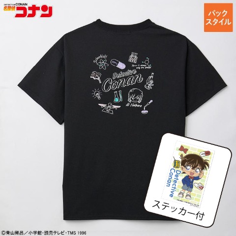 レディース　ステッカー付刺しゅうTシャツ（TVアニメ『名探偵コナン』）