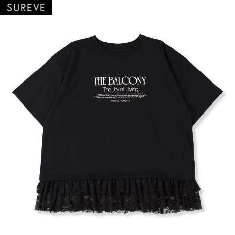 レディース　裾レースプルオーバー（SUREVE）
