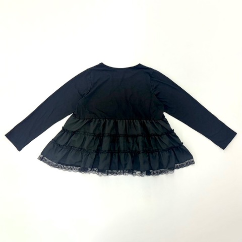 レディース【2L～4L】　裾ティアードTシャツ（Derelikt×安藤うぃ）