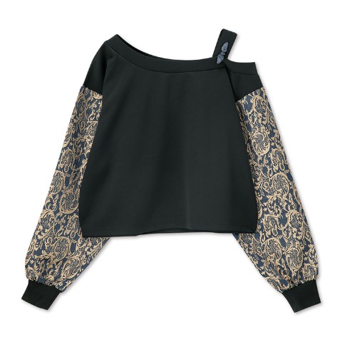 レディース　ジャガードプルオーバー（SUREVE BLACK）