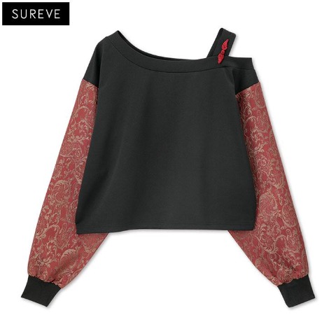 レディース　ジャガードプルオーバー（SUREVE BLACK）