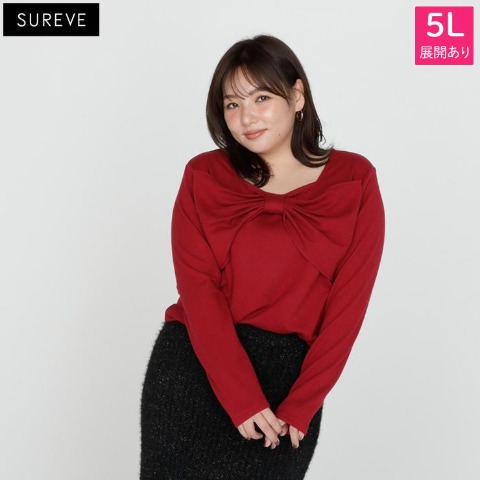 レディース　リボンプルオーバー（SUREVE）