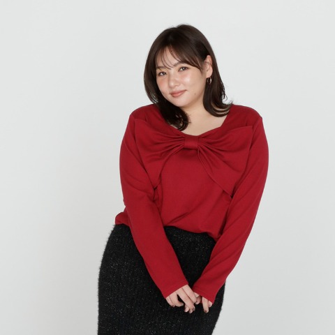 レディース　リボンプルオーバー（SUREVE）