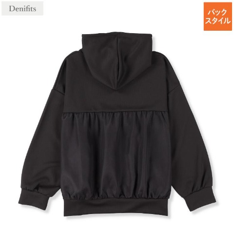 レディース　異素材切替パーカ（Denifit）