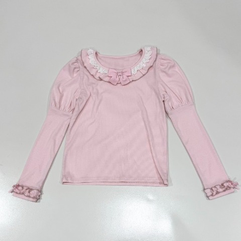 レディース　フリルTシャツ（まゆろん×majoretty）