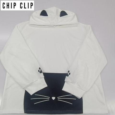 レディース　ねこ耳プルパーカ（CHIP CLIP）