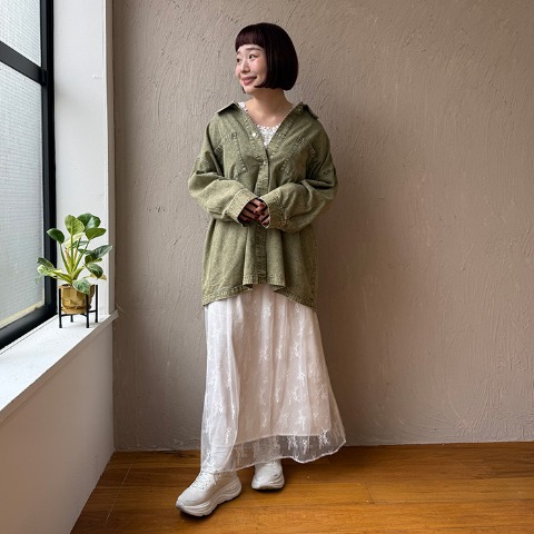 レディース　レースタンクトップ（Denifits×ごりちゃん）