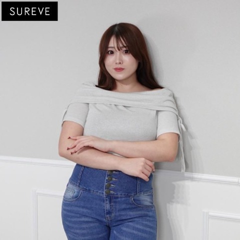 レディース【2L～4L】　オフショルプルオーバー（SUREVE×HANNA）