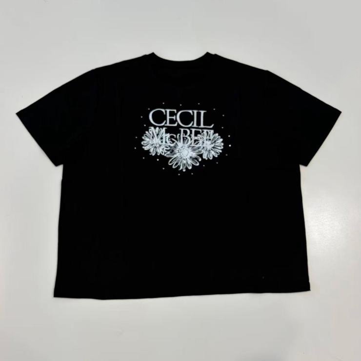 レディース フラワーロゴTシャツ（CECIL McBEE×SUREVE） | アベイル