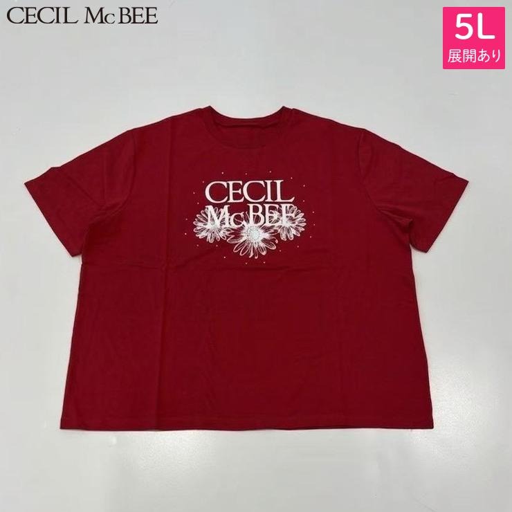 レディース フラワーロゴTシャツ（CECIL McBEE×SUREVE） | アベイル