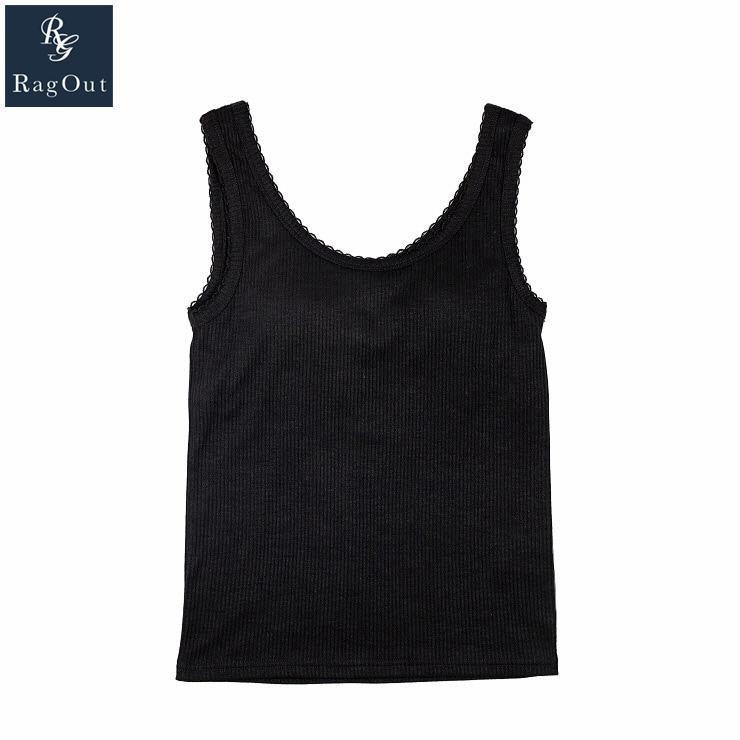 レディース【3L・4L】 カップ付タンクトップ（Yurina×RagOut