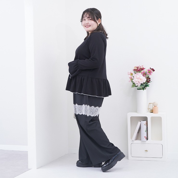 レディース【2L～4L】 ペプラムプルオーバー（RagOut×masami