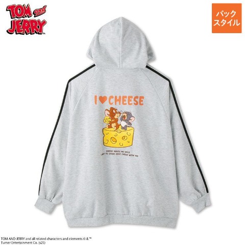 レディース　ZIPパーカ（TOM＆JERRY）