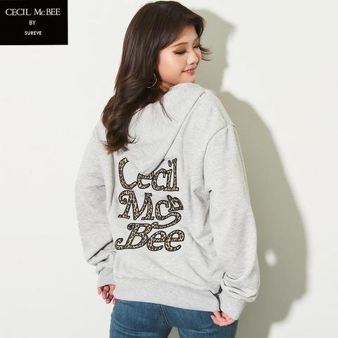 レディース　バックロゴジップパーカ（CECIL McBEE×SUREVE）