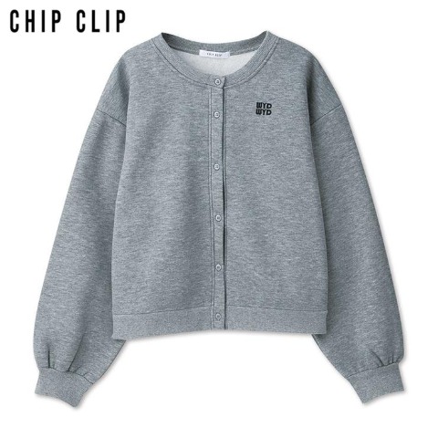 レディース　刺しゅう入りカーディガン（CHIP CLIP）