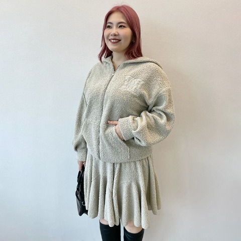 レディース　ボアジップパーカ（Derelikt）