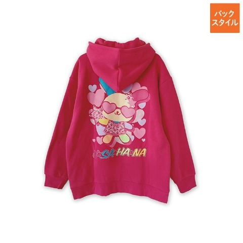 レディース　裏起毛ジップパーカ（ウサハナ）