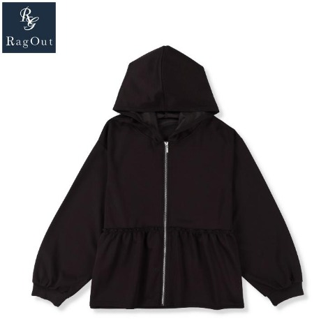 レディース　ペプラムジップパーカ（RagOut）