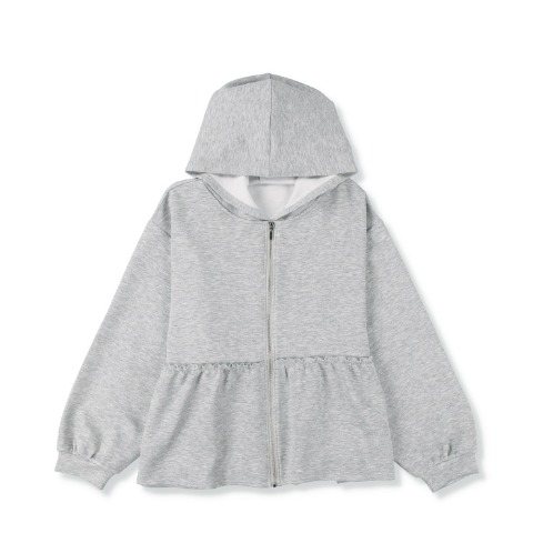 レディース【6L・8L】　ペプラムジップパーカ（RagOut）