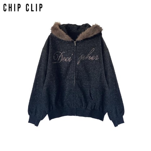 レディース　ジップパーカ（CHIP CLIP×Mizuki）