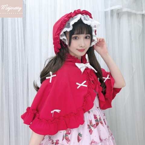 レディース　リボンポンチョ（まゆろん×majoretty）