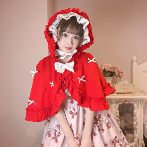 レディース　リボンポンチョ（まゆろん×majoretty）