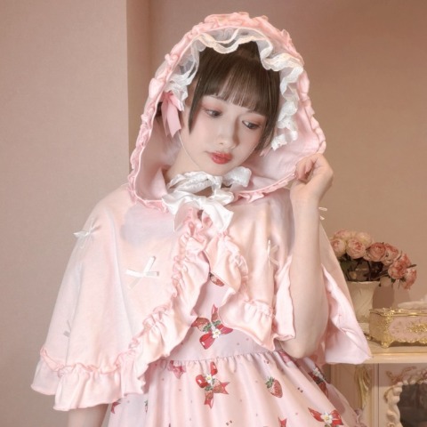 レディース　リボンポンチョ（まゆろん×majoretty）