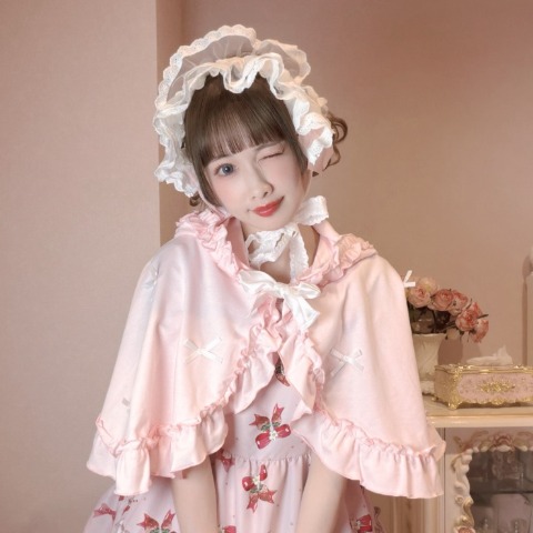 レディース　リボンポンチョ（まゆろん×majoretty）