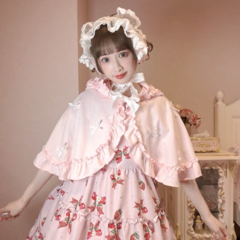 レディース　リボンポンチョ（まゆろん×majoretty）