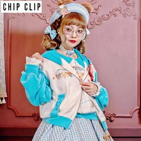 レディース【2L～4L】　パーカ（CHIP CLIP×五月アイ）