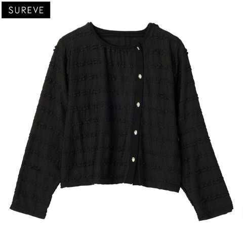 レディース【3L・4L】　長袖カーディガン（SUREVE）