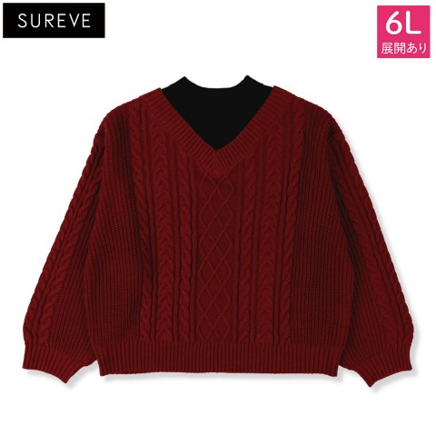 レディース　ニットプルオーバー（SUREVE）