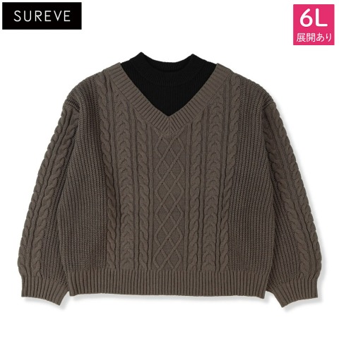 レディース　ニットプルオーバー（SUREVE）