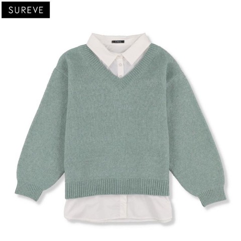 レディース　ドッキングニットプルオーバー（SUREVE）