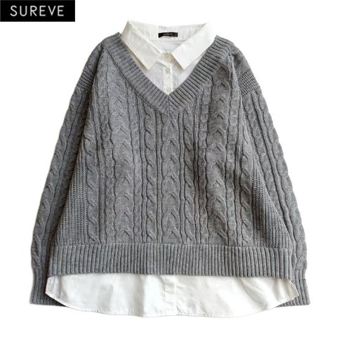 レディース　ドッキングニットプルオーバー（SUREVE）