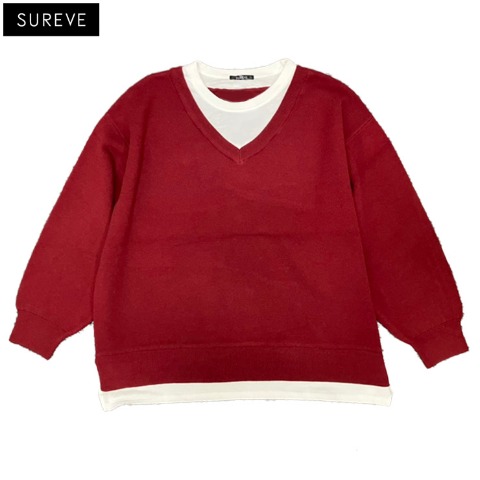 レディース　ドッキングニットプルオーバー（SUREVE）