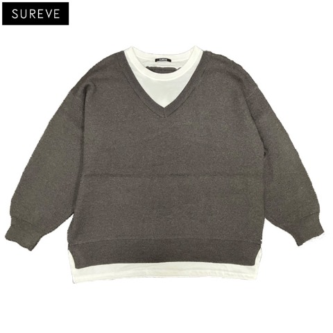 レディース　ドッキングニットプルオーバー（SUREVE）
