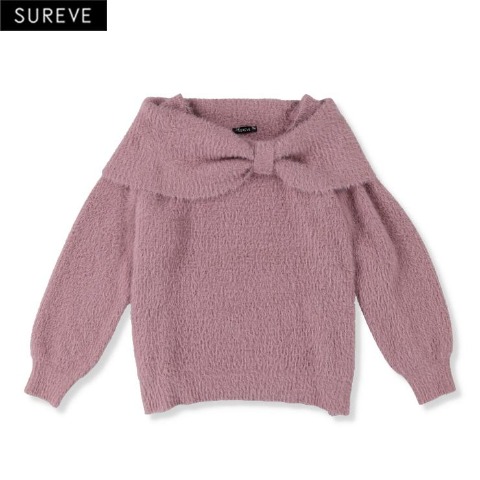 レディース　オフショルニットプルオーバー (SUREVE）