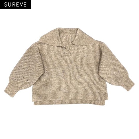レディース　スキッパーニットプルオーバー（えんどぅー×SUREVE）