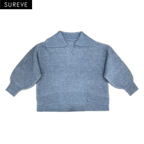 レディース　スキッパーニットプルオーバー（えんどぅー×SUREVE）