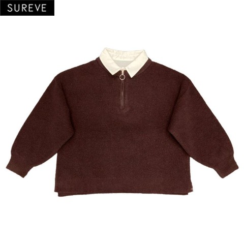 レディース　シャツドッキングニットプルオーバー（えんどぅー×SUREVE）