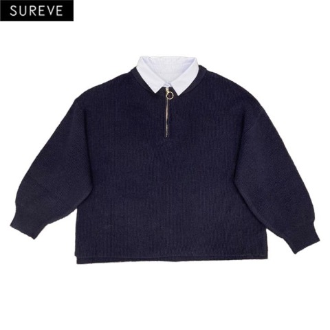 レディース　シャツドッキングニットプルオーバー（えんどぅー×SUREVE）