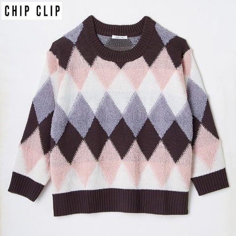 レディース　ニットプルオーバー（CHIP CLIP）