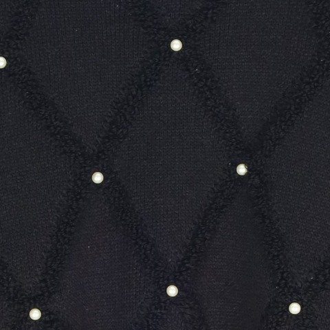 レディース　装飾使いニットプルオーバー（CHIP CLIP）