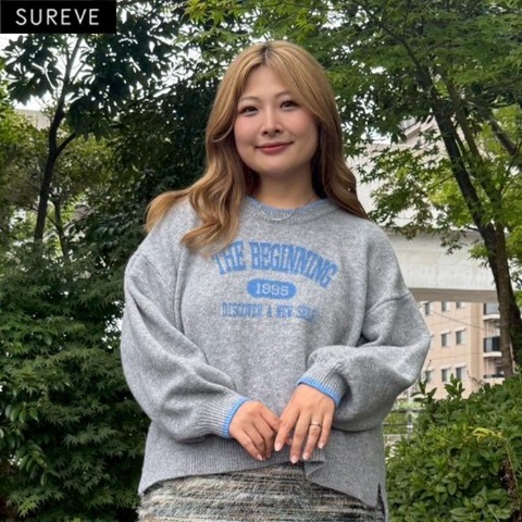 レディース　ロゴニットプルオーバー（えんどぅー×SUREVE）