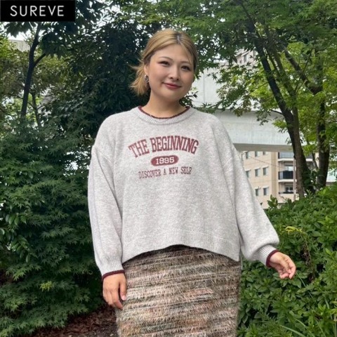 レディース　ロゴニットプルオーバー（えんどぅー×SUREVE）