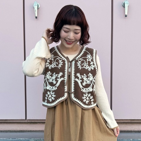 レディース　ニットプルオーバー（ごりちゃん×Denifits）